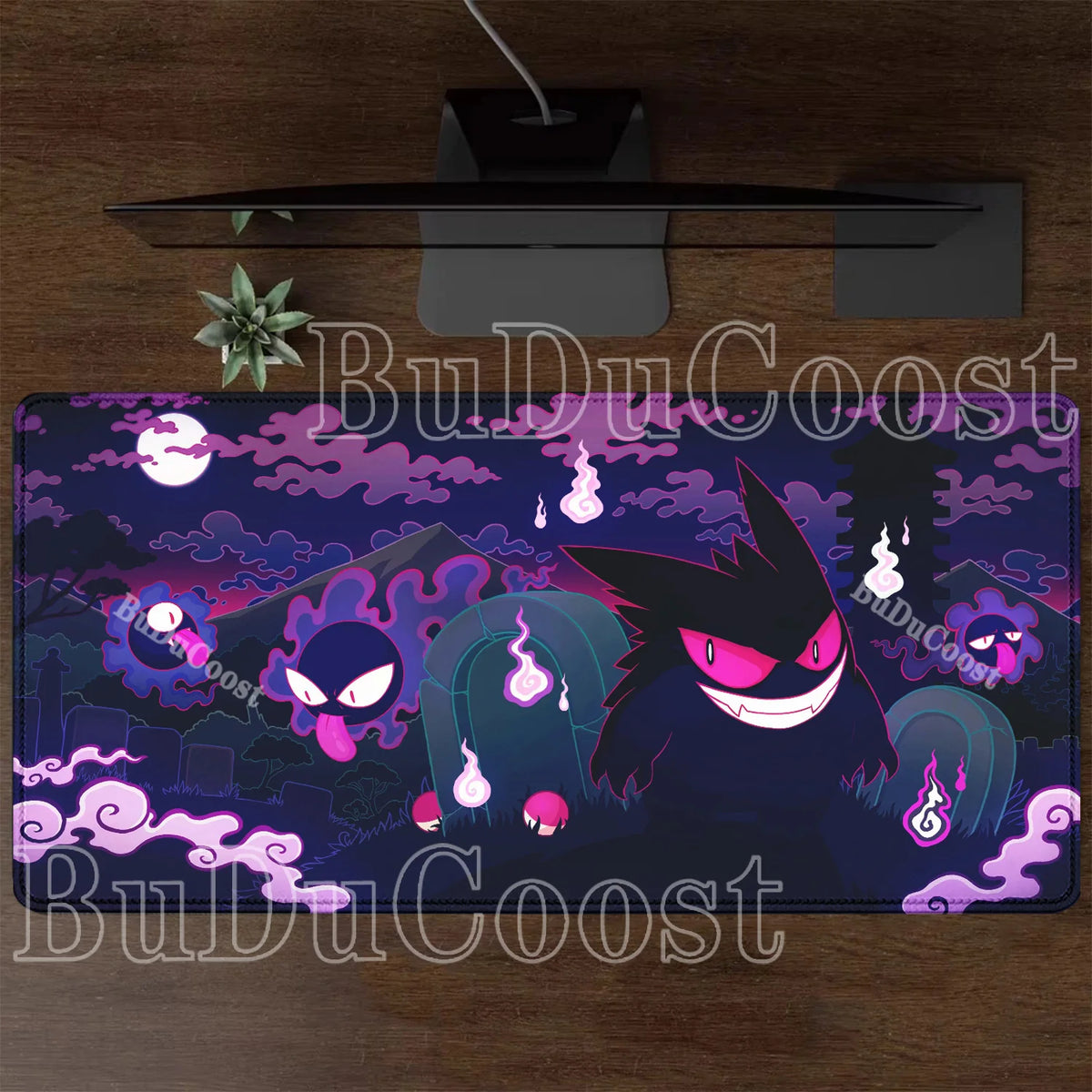 Alfombrilla Gaming XXL de Gengar con Impresión HD