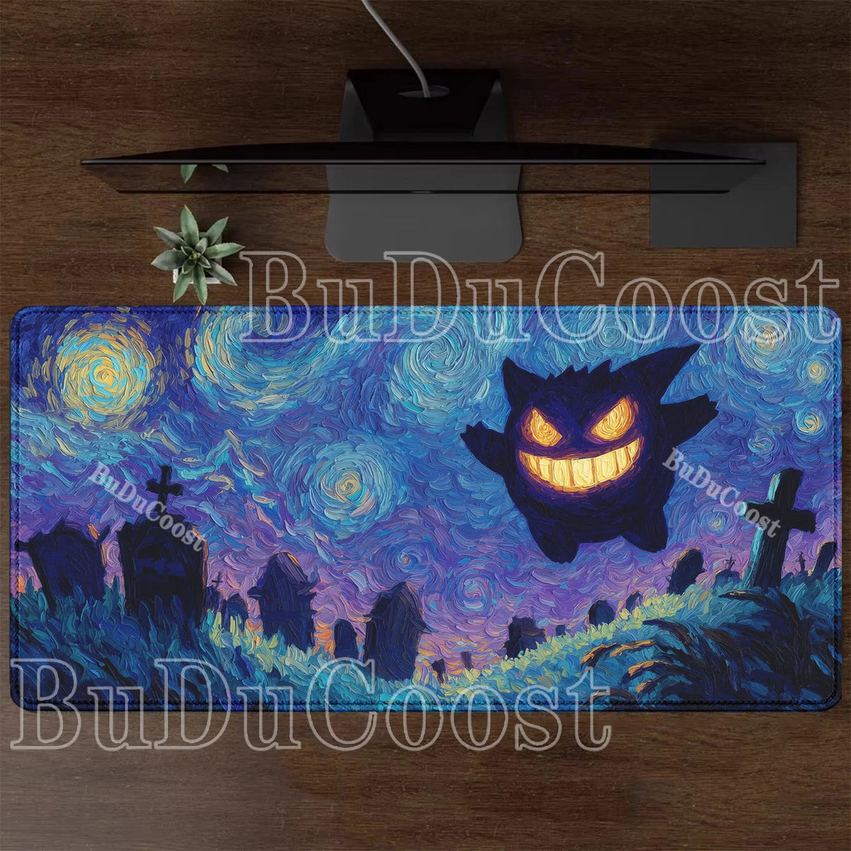 Alfombrilla Gaming XXL de Gengar con Impresión HD