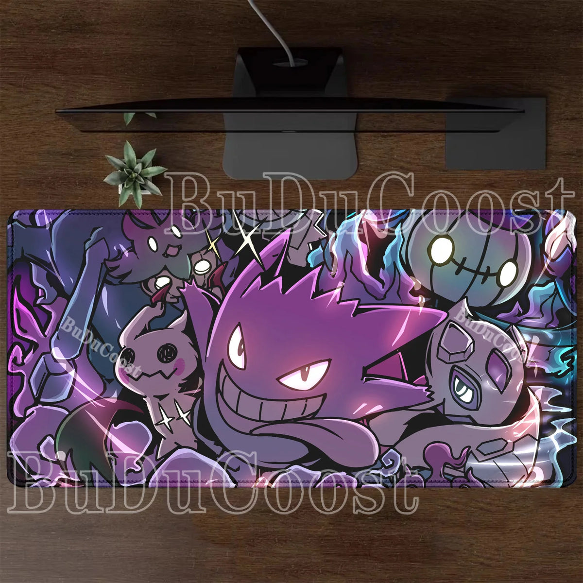 Alfombrilla Gaming XXL de Gengar con Impresión HD